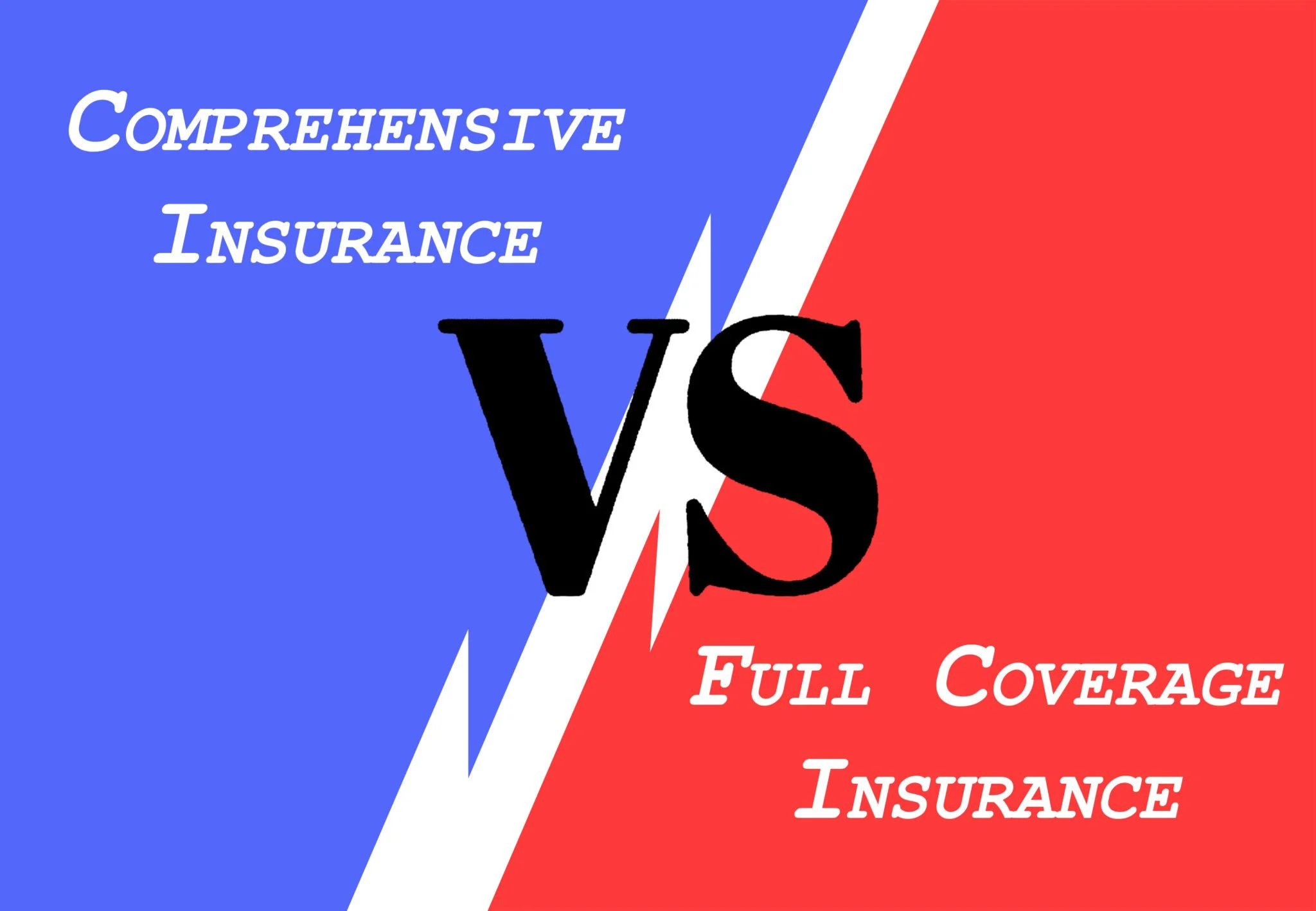 Comprehensive vs full coverage insurance comparison for auto insurance
