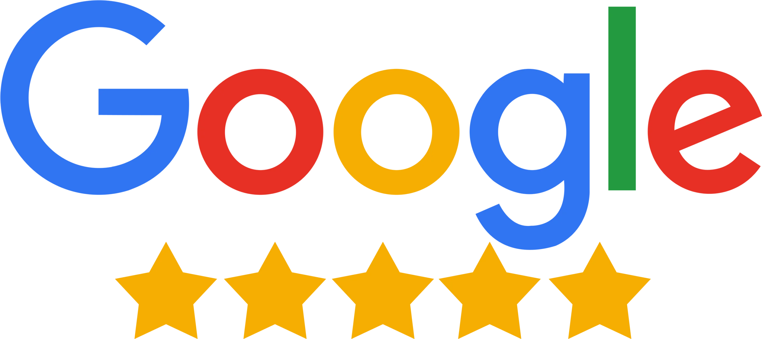 Google Rating Stars Google rating stars showing customer reviews for New England Insurance